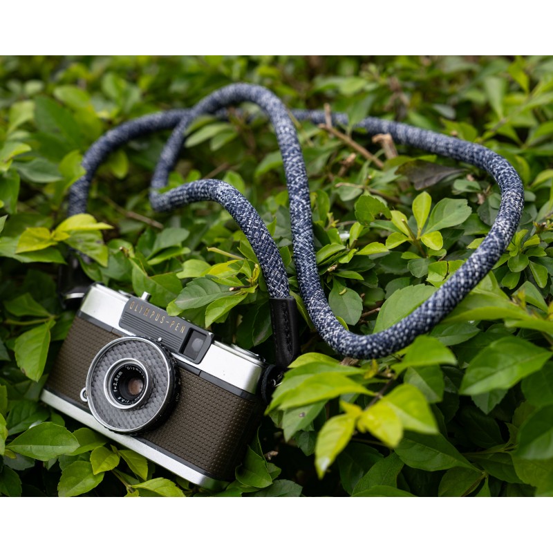 Rope Camera Strap HandMade Flower Rose Red Blue 10mm CSC-FBW