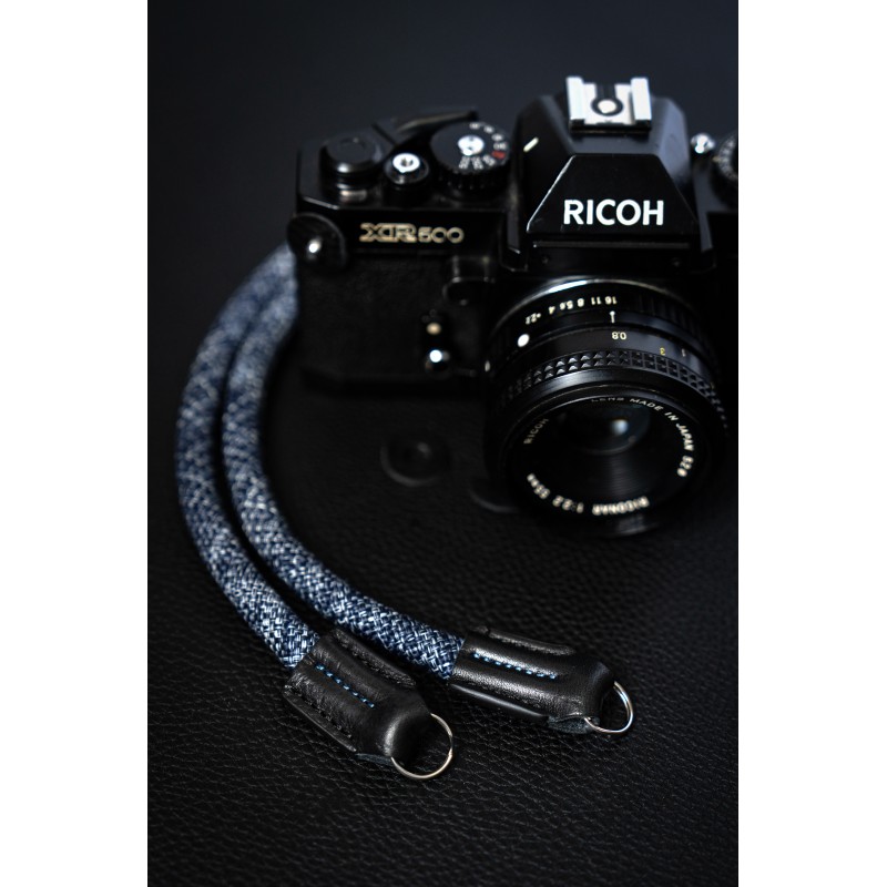 Rope Camera Strap HandMade Flower Rose Red Blue 10mm CSC-FBW