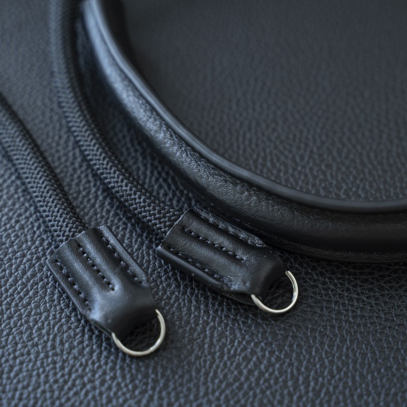 CSCL Black Leather Shoulder pad Rope Camera Strap