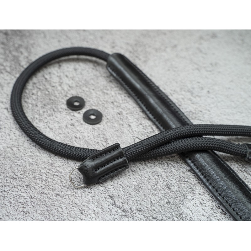 CSCL Black Leather Shoulder pad Rope Camera Strap
