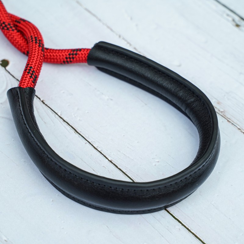 CSCL Red/Black Leather Shoulder pad Rope Camera Strap