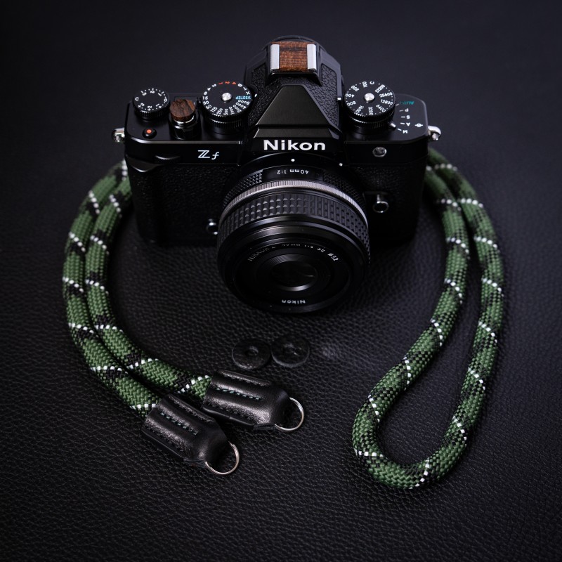 CSC Army Green Blcak Rope Camera Strap Black AGB