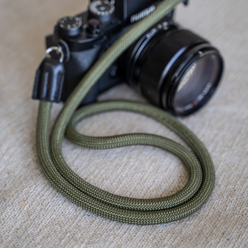 CSC Army Green Rope Camera Strap Black