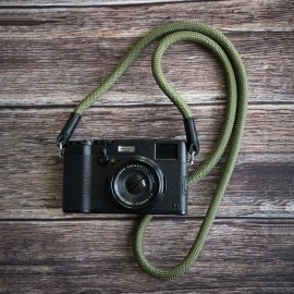 CSC Army Green Rope Camera Strap Black