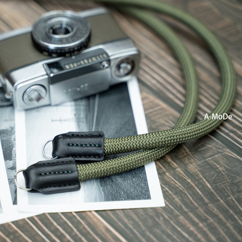 CSC Army Green Rope Camera Strap Black