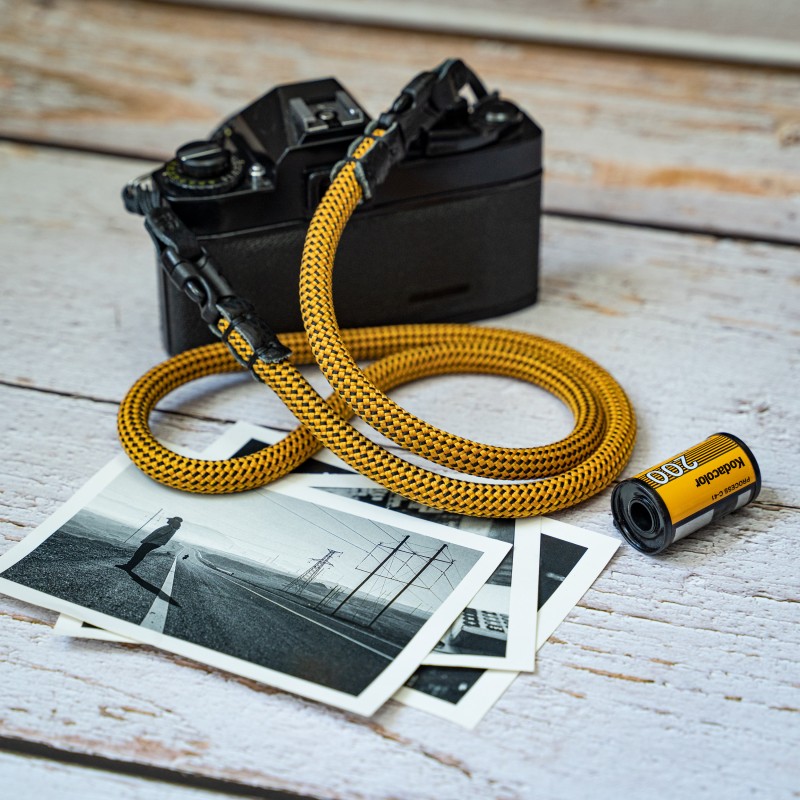 FCSC Yellow Black Quick Release Buckle Rope Camera Strap(2 Set Quick Release Buckle)