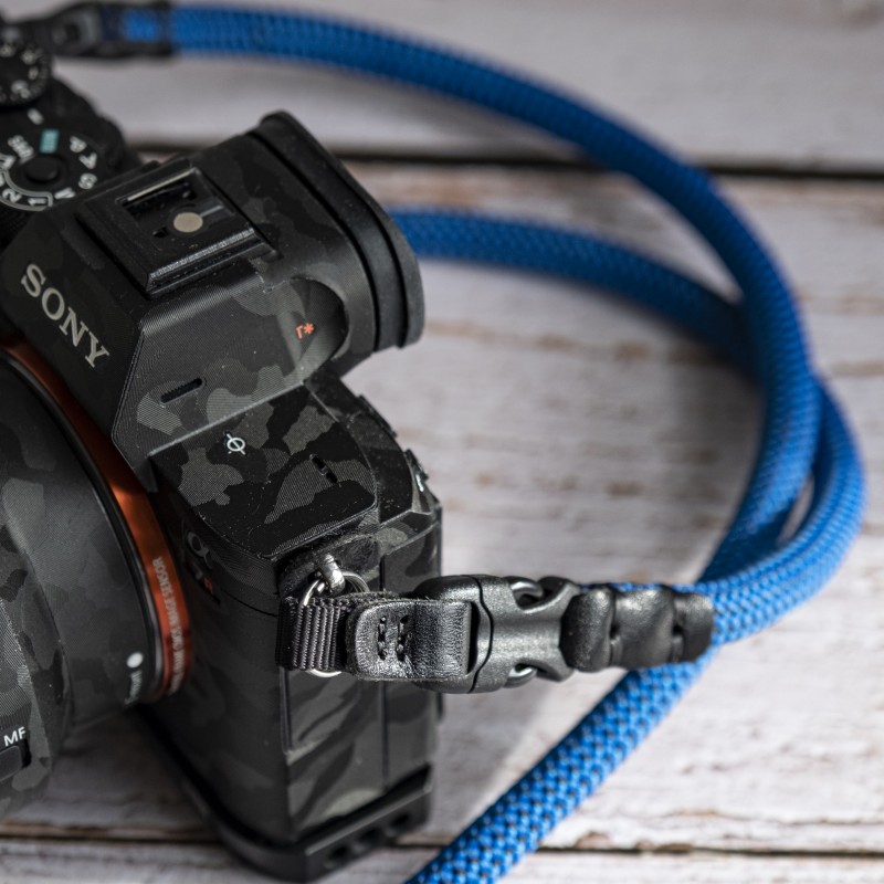 FCSC Blue Black Quick Release Buckle Rope Camera Strap