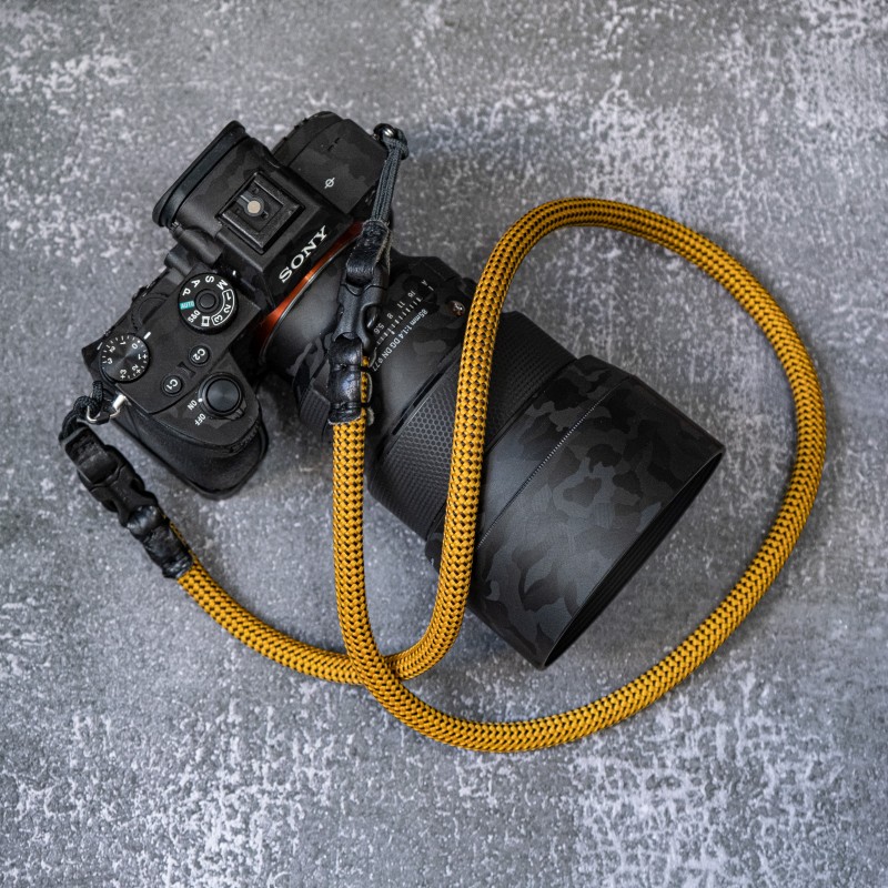 FCSC Yellow Black Quick Release Buckle Rope Camera Strap(2 Set Quick Release Buckle)