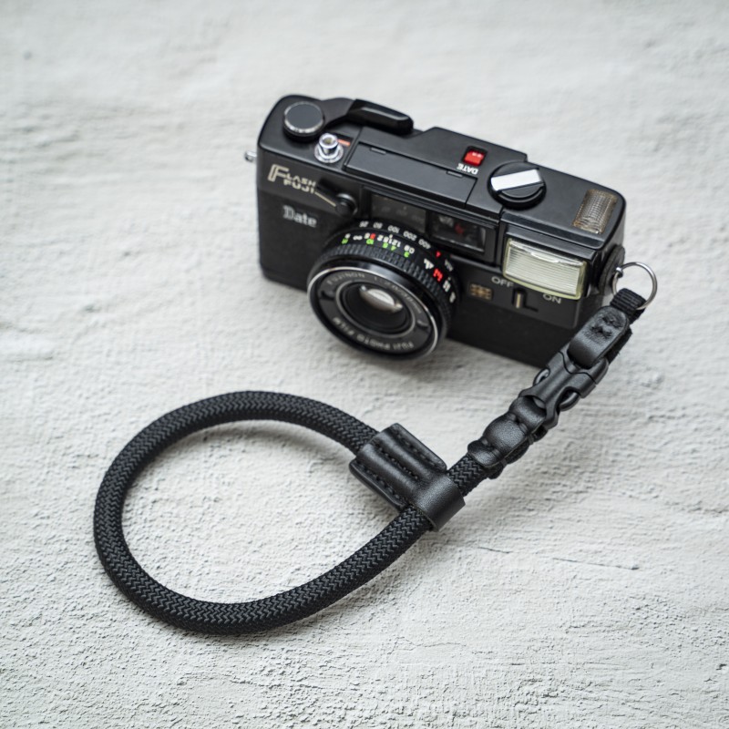 FCWS Handmade Quick Release Buckle Black Rope Camera wrist strap