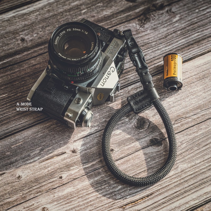 FCWS Handmade Quick Release Buckle Army Green Rope Camera wrist strap