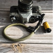 FCWS Handmade Quick Release Buckle Army Green Rope Camera wrist strap