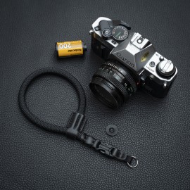 FCWS Handmade Quick Release Buckle Black Rope Camera wrist strap