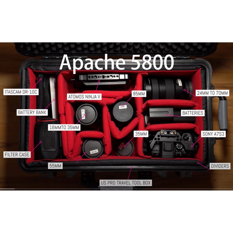 IN1510 Padded divider set to fits Pelican1510 IM2500 HPRC2550W Apache 5800(No Case)